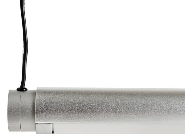 Lampada a sospensione HAY, Factor Linear 1500, dimmerabile, Metallizzato, Cucina, Metallo, Design