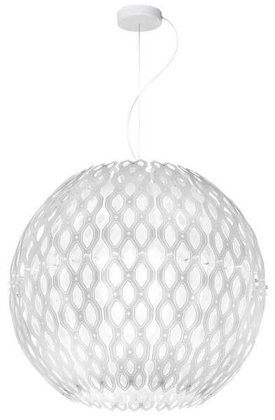 Lampada a sospensione Slamp, Charlotte, dimmerabile, Bianco, Soggiorno, Plastica, Design