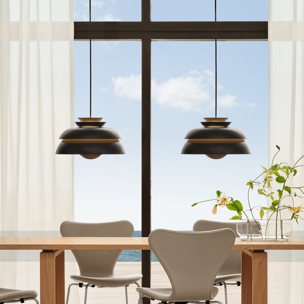 Lampada a sospensione FRITZ HANSEN, Concert P3, dimmerabile, Nero, Soggiorno, Metallo, Design