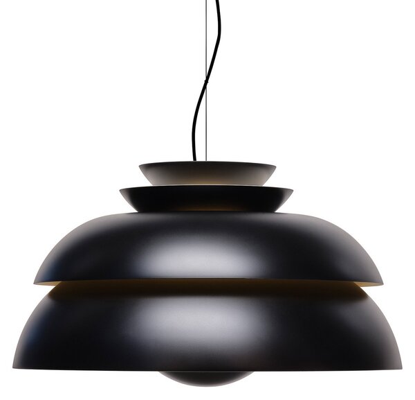 Lampada a sospensione FRITZ HANSEN, Concert P3, dimmerabile, Nero, Soggiorno, Metallo, Design
