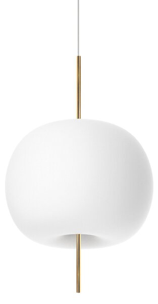 Lampada a sospensione kdln, Kushi, dimmerabile, Bianco, Soggiorno, Vetro, Design