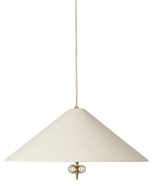Lampada a sospensione GUBI, 1967, dimmerabile, Bianco, Soggiorno, Tessuto / Tessile, Design
