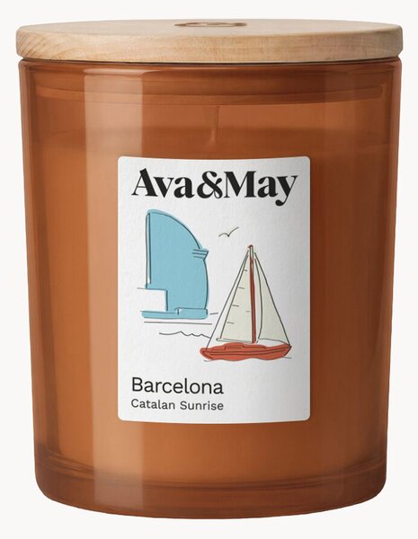 Candela profumata Barcelona (lampone, gelsomino bianco e zucchero filato)