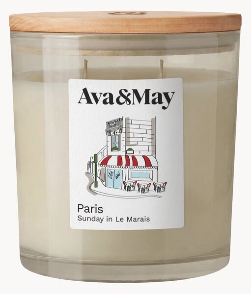 Candela profumata grande Paris (bergamotto, gelsomino e rosa)
