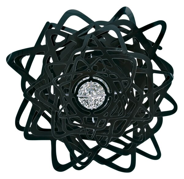 Plafoniera Slamp, Aurora, dimmerabile, Nero, Soggiorno, Plastica, Design
