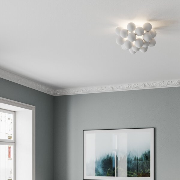 Plafoniera By Rydéns, Gross, dimmerabile, Bianco, Soggiorno, Metallo, Design