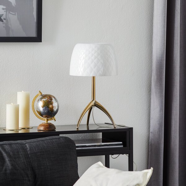Lampade da tavolo Foscarini, Lumiere, dimmerabile, Bianco, Soggiorno, Vetro, Design