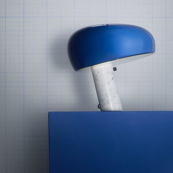 Lampade da tavolo FLOS, Snoopy, dimmerabile, Blu, Soggiorno, Marmo