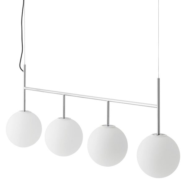 Lampada a sospensione Audo Copenhagen, TR Bulb Frame, dimmerabile, Bianco, Soggiorno, Vetro, Design
