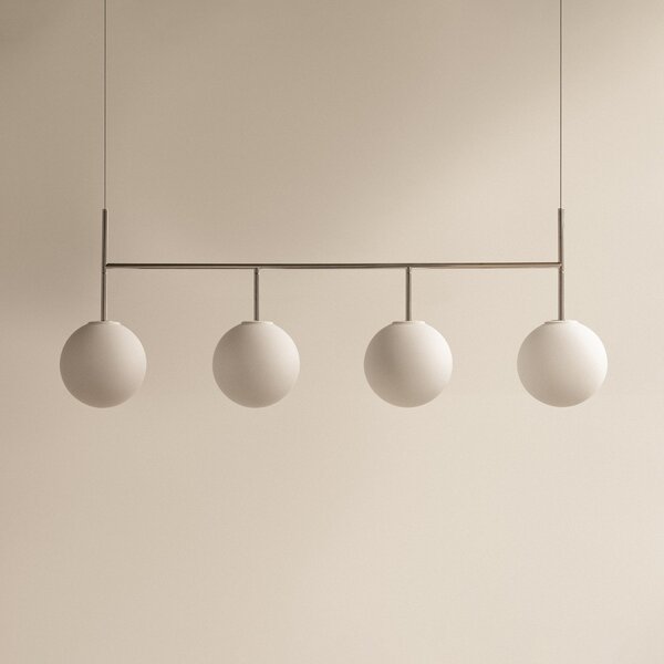 Lampada a sospensione Audo Copenhagen, TR Bulb Frame, dimmerabile, Bianco, Soggiorno, Vetro, Design