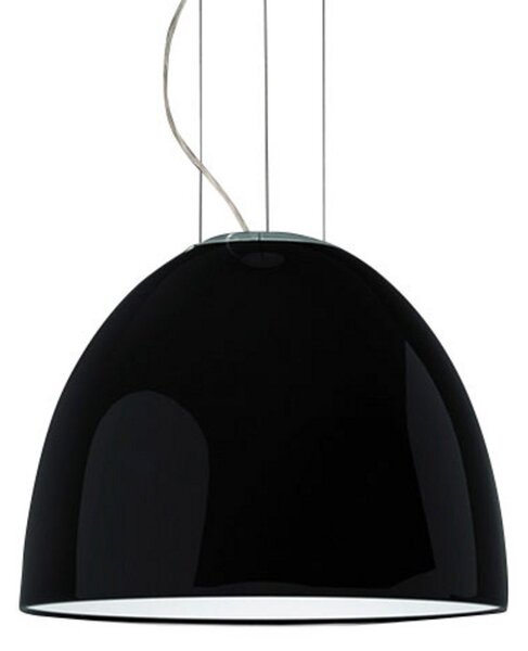 Lampada a sospensione Artemide, Nur Mini Gloss, dimmerabile, Nero, Soggiorno, Metallo, Design