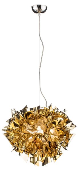 Lampada a sospensione Slamp, VELI, dimmerabile, Dorato / Ottone, Soggiorno, Plastica, Design