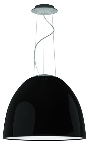 Lampada a sospensione Artemide, Nur Gloss, dimmerabile, Nero, Soggiorno, Metallo, Design