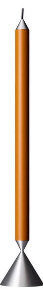 Lampada a sospensione Pholc, Arancione, Soggiorno, Alluminio