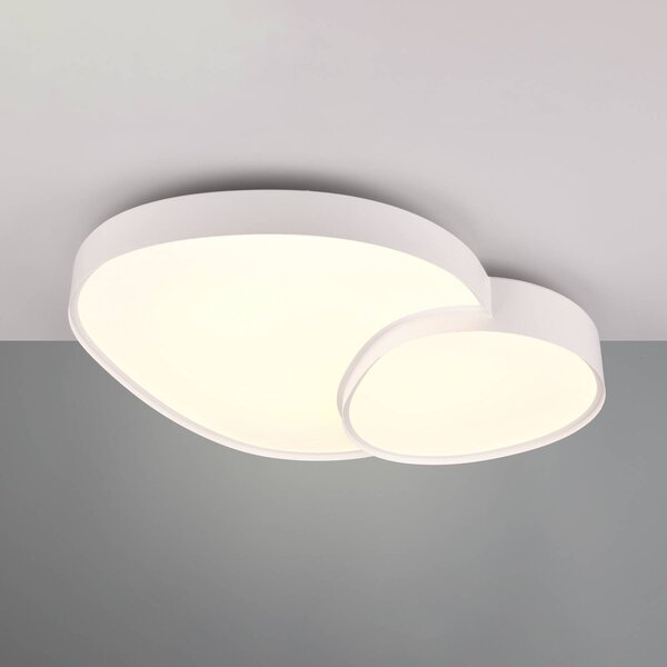 Trio Lighting Plafoniera a LED Rise, bianca, 77 x 63 cm, CCT, dimmerabile