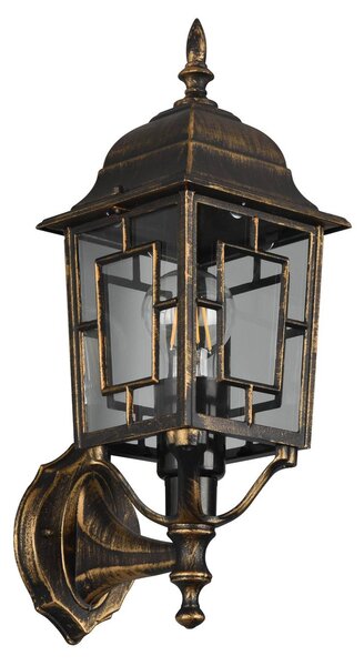 Trio Lighting Applique da esterni Volturno, dimmerabile, Marrone / Ruggine, Alluminio, Antico, Applique da esterni