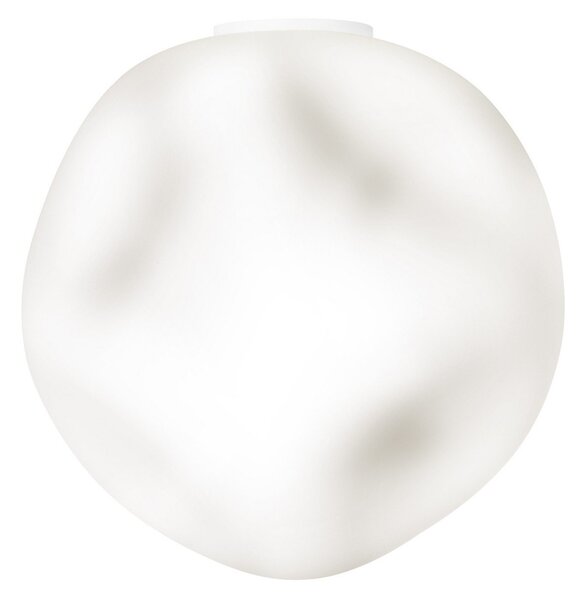 Plafoniera Foscarini, Hoba Grande, dimmerabile, Bianco, Soggiorno, Vetro, Design