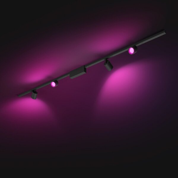 Plafoniera Philips Hue, Perifo, dimmerabile, Nero, Studio / Ufficio, Metallo, Moderno