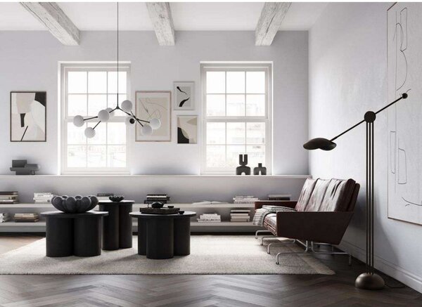 Lampadari 101 COPENHAGEN, dimmerabile, Grigio, Soggiorno, Vetro, Moderno