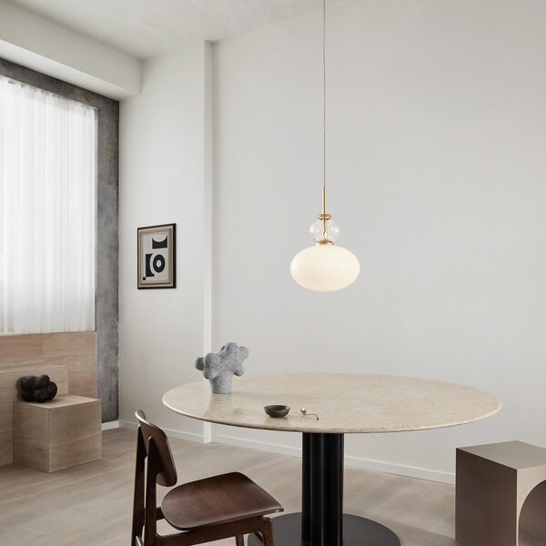 Lampada a sospensione Nuura Aps, Rizzatto 32, dimmerabile, Bianco, Soggiorno, Vetro, Design