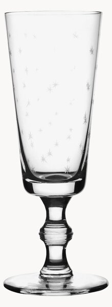 Set di 4 flute da champagne in cristallo soffiato Stars
