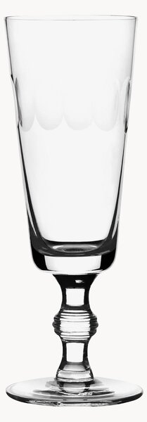 Set di 4 flute da champagne in cristallo soffiato Lens