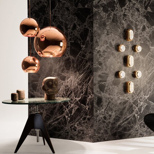 Lampada a sospensione Tom Dixon, Copper Round, dimmerabile, Rame, Soggiorno, Plastica, Design