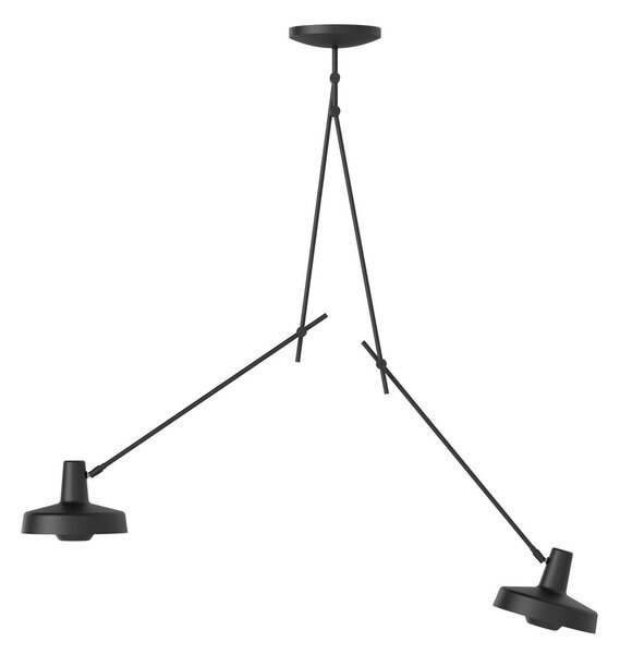 Plafoniera GRUPA, Arigato, dimmerabile, Nero, Studio / Ufficio, Metallo