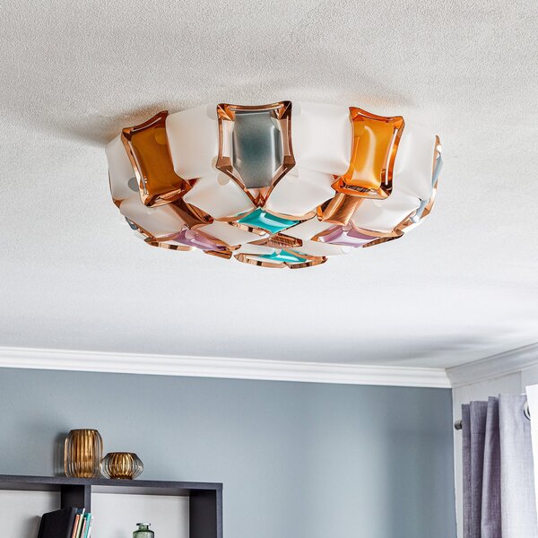 Plafoniera Slamp, Mida, dimmerabile, Multicolore, Soggiorno, Plastica, Design