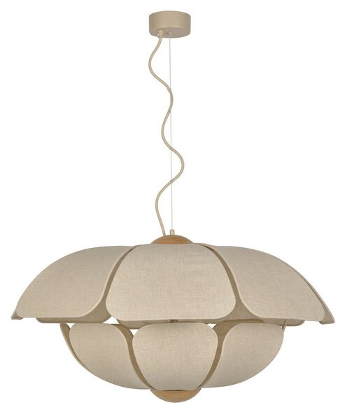 Lampada a sospensione MARKET SET, Coquillage, dimmerabile, Beige, Soggiorno, Tessuto / Tessile, Design