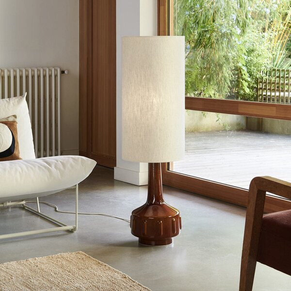 Lampada da terra MARKET SET, Jimmy, Marrone / Ruggine, Soggiorno, Ceramica