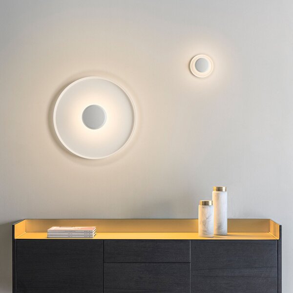 Applique da parete Vibia, Top, dimmerabile, Bianco, Soggiorno, Metallo, Moderno