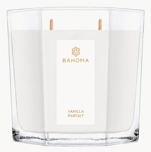 Candela profumata XL fatta a mano Vanilla Parfait (vaniglia, prugna)