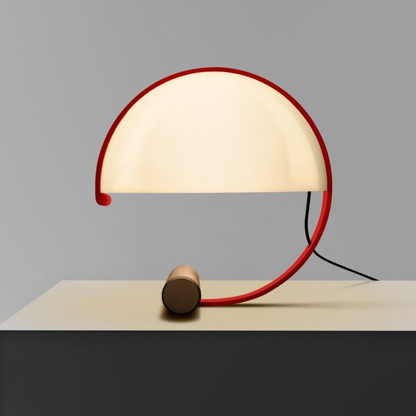 Lampade da tavolo Stilnovo, Meta, dimmerabile, Rosso, Soggiorno, Metallo, Design