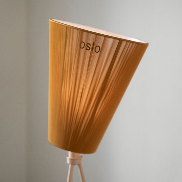 Lampada da terra Northern, Oslo Wood, dimmerabile, Soggiorno, Tessuto / Tessile, Design