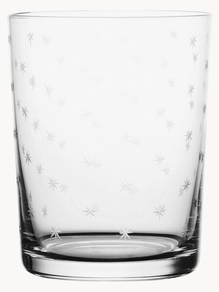 Set di 4 bicchieri in cristallo soffiato Stars