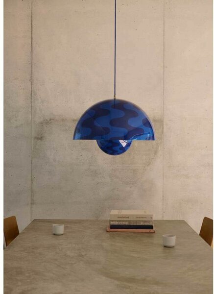 Lampada a sospensione &Tradition, dimmerabile, Blu, Soggiorno, Metallo, Design