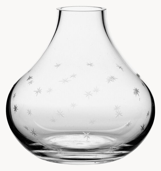 Vaso in cristallo soffiato Stars, alt. 11 cm