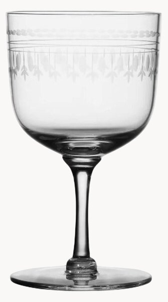 Set di 4 bicchieri da vino in cristallo soffiato Ovals