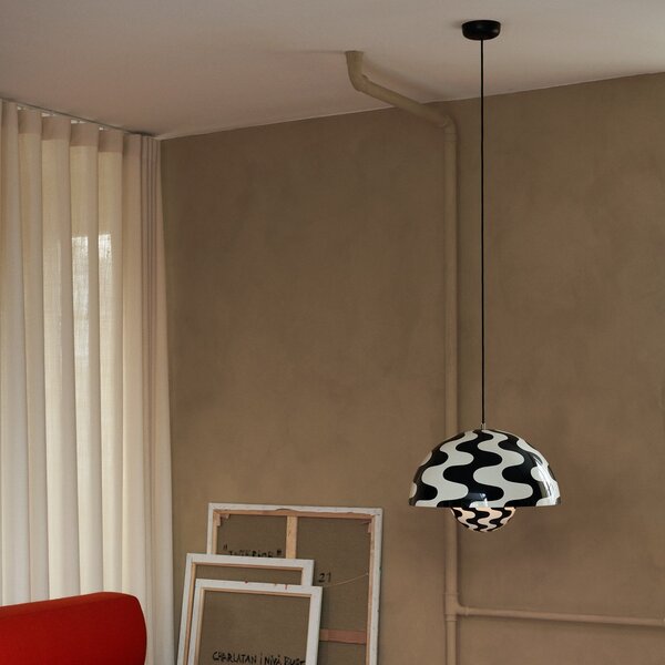 Lampada a sospensione &Tradition, dimmerabile, Nero, Soggiorno, Metallo, Design