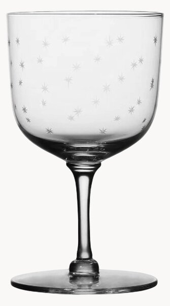 Set di 4 bicchieri da vino in cristallo soffiato Stars
