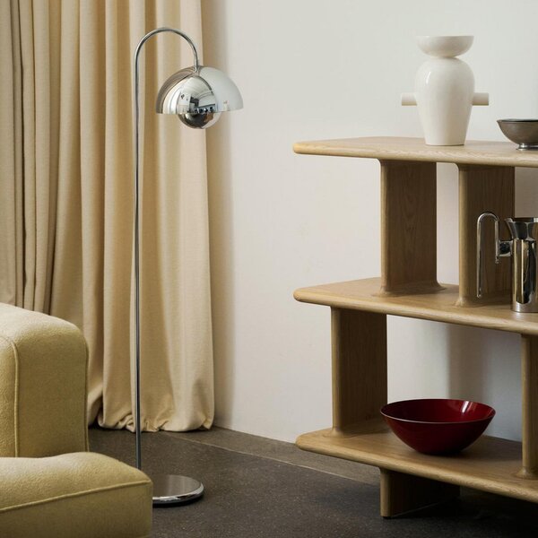 Lampada da terra &Tradition, Flowerpot VP12, Metallizzato, Soggiorno, Metallo, Design
