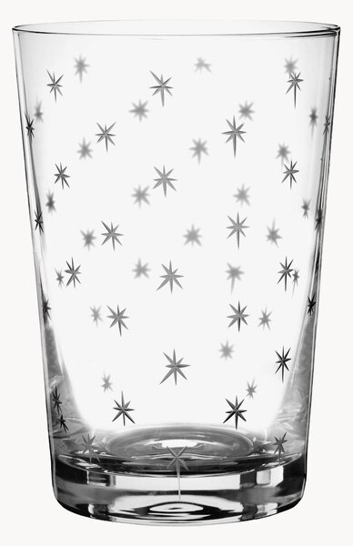 Set di 6 bicchieri in cristallo soffiato Stars