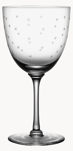 Set di 2 bicchieri da vino in cristallo soffiato Stars