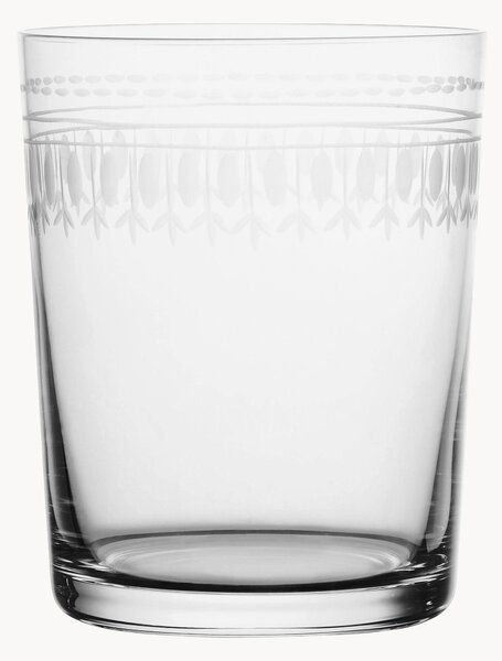 Set di 4 bicchieri in cristallo soffiato Ovals
