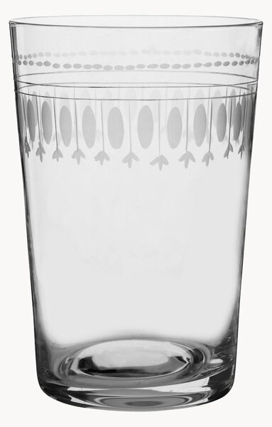 Set di 6 bicchieri in cristallo soffiato Ovals