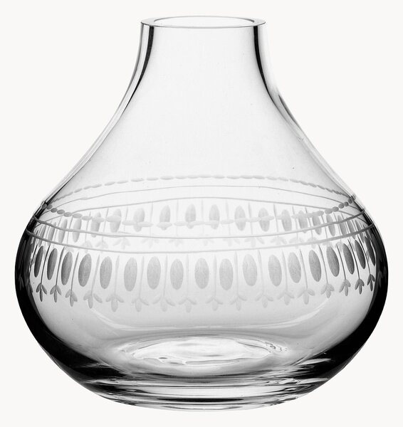 Vaso in cristallo soffiato Ovals, alt. 11 cm