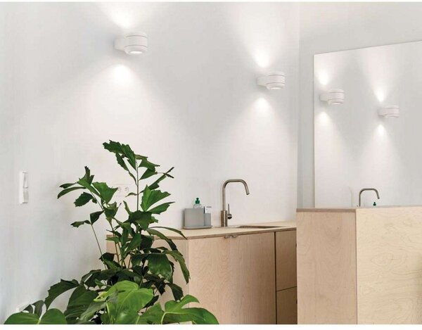 Applique da parete Serien Lighting, dimmerabile, Bianco, Corridoio, Alluminio