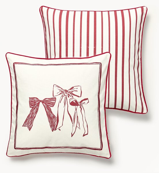 Copricuscino reversibile con motivo natalizio di design Clarette di Agathe Marty