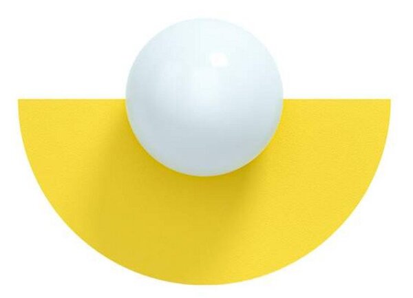 Applique da parete Swedish Ninja, Giallo, Soggiorno, Metallo